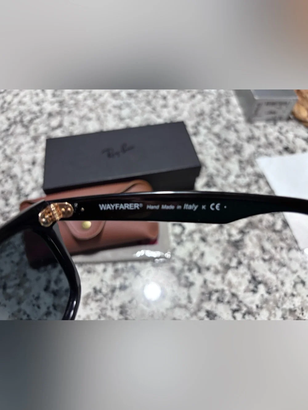 Ray-Ban Black Wayfarer-Style Men’s Sunglasses